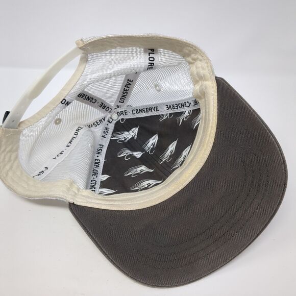 Idaho Fish Snapback Mesh Back Trucker Hat Tan One Size RepYourWater - Picture 6 of 7